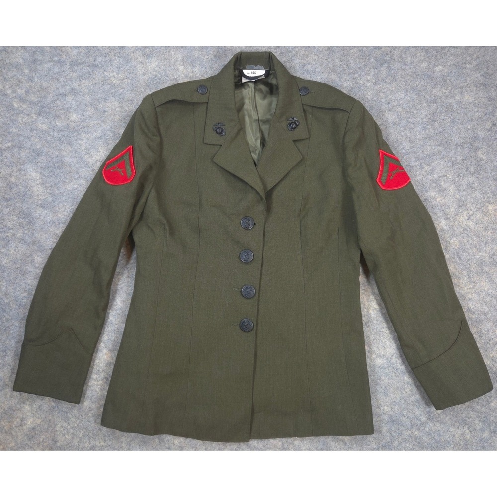 USMC Womens Green Service Uniform Coat Jacket PFC 10S Bremen-Bowdon Military